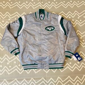 Vintage retro starter New York Ny jets varsity letterman bomber jacket XL
